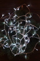 Гирлянда 200LED белая, постоянное мерцание (NY)  Фото №1