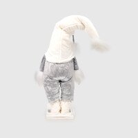 Гном новорічний Гном Бородач 80 см Сірий (NY)  Фото №0