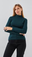 Купить Гольф однотонный женский 2512 42 Зеленый Артикул: 2000999287596 Миниатюра фотографии № 1