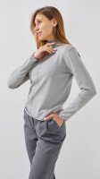 Купить Гольф однотонный женский GENUA G01105-0002 XS Серый Артикул: 2000999386701 Миниатюра фотографии № 4