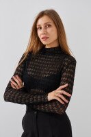 Гольф однотонный женский Rong Rong 993 One Size Черный  Фото №1