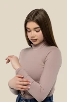 Гольф однотонный женский LAWA WBC02338 XS Бежевый  Фото №1
