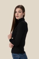 Гольф однотонный женский LAWA WBC02341 XS Черный  Фото №0
