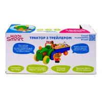 Ігровий набір Трактор із причепом Kiddi Smart 63180 Різнокольоровий (6900007362504)  Фото №2