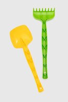Игрушка Лопатка и грабли большие Disney 39632 Желто-салатовый  Фото №0