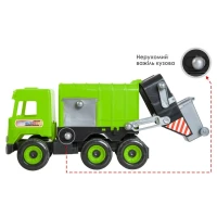Авто-сміттєвоз Tigres &quot;Middle truck&quot; 39484 Зелений  Фото №1