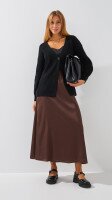Купить Кардиган однотонный женский 1025 One Size Черный Артикул: 2000999177507 Миниатюра фотографии № 2