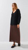 Купить Кардиган однотонный женский 1025 One Size Черный Артикул: 2000999177507 Миниатюра фотографии № 4