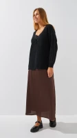 Кардиган однотонный женский 1025 One Size Черный  Фото №2