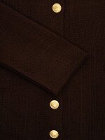 Купить Кардиган однотонный женский GENUA G01109-0005 S/M Коричневый Артикул: 2000999550447 Миниатюра фотографии № 9