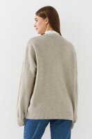 Кардиган однотонный женский I can 3305-1 One Size Светло-бежевый  Фото №2