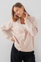 Кардиган однотонний жіночий LAWA WTC02398 M/L Бежевий  Фото №1