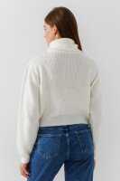 Кардиган однотонный женский Park karon 8386 One Size Белый  Фото №3