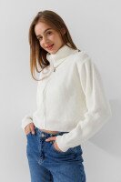 Кардиган однотонный женский Park karon 8386 One Size Белый  Фото №2