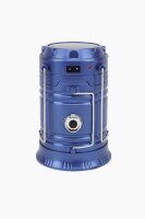 Кемпинговый LED фонарь, Синий MH-5800T с USB аккумуляторный с солнечной панелью MH-5800T (2000989474296)  Фото №0