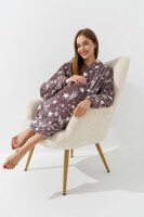 Халат женский Barwa 336 звездочки S/XL Капучино  Фото №0