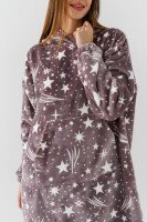 Халат женский Barwa 336 звездочки S/XL Капучино  Фото №1