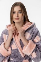 Халат жіночий POLAR Серце 1 L/XL Сірий (2000990160621A)  Фото №0