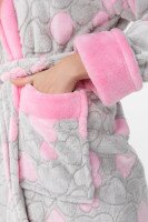 Халат женский POLAR Сердце2 L/XL Серый (2000990160768A)  Фото №2