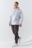 Купить Худи однотонный мужской 2009 S Светло-серый Артикул: 2000990779380 Миниатюра фотографии № 5