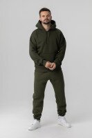 Худи однотонный мужской Demos DMS-037 baza S Хаки (2000990058799W)  Фото №3
