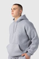 Худи однотонный мужской Demos DMS-038 baza 4XL Серый (2000990058959W)  Фото №0