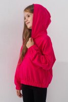 Худи однотонный для девочки First Kids 11003 110 см Малиновый (2000990710550D)  Фото №1
