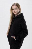 Худі однотонний дитячий Ecrin 4612 140 см Чорний (2000990259486W)  Фото №8