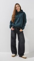Купити Худі однотонний жіночий LAWA WBC02435 XS Темно-зелений Артикул: 2000990818904 Фото мініатюра № 2