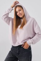 Купить Худи однотонный женский On me Onme-06 XS Сиреневый (2000990760289D) Артикул: 2000990760289 Миниатюра фотографии № 3
