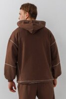 Худи с принтом мужской LAWA E-MB02304 3XL Мокко  Фото №3