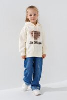 Худі з принтом для дівчинки Kai-Kai 99831 110 см Молочний (2000990108234W)  Фото №0