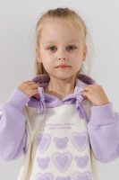 Худі з принтом для дівчинки Kai-Kai 99846 110 см Бузковий (2000990108005W)  Фото №1