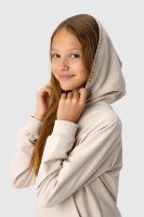 Худі з принтом для дівчинки Viollen 5023 146 см Бежевий (2000990091420D)  Фото №2