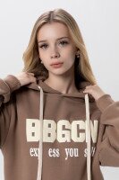 Худі з принтом для дівчинки XZKAMI 23095 134 см Бежевий (2000990105790W)  Фото №0
