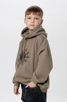 Худи с принтом для мальчика XZKAMI 23805 110 см Хаки (2000990106599W)  Фото №0