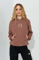 Худи с принтом унисекс Lizi 277 146 см Кофейный  Фото №1