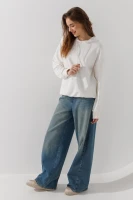 Худи однотонный женский On me 070125 S Белый  Фото №3