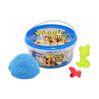 Кинетический песок Strateg Magic Sand в ведре 350 г 370-2 Голубой