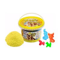 Кинетический песок Strateg Magic Sand в ведре 500 г 371-6 Желтый