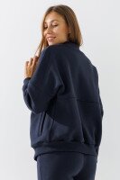 Кофта-бомбер однотонна жіноча LAWA WBC02425 XS Темно-сірий  Фото №0