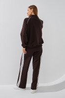 Кофта-бомбер з принтом жіноча LAWA P-WB02385 XS Темно-коричневий  Фото №3