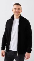 Купити Кофта однотонна чоловіча GENUA G01209-0001 3XL Чорний Артикул: 2000999472053 Фото мініатюра № 3