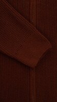 Купить Кофта однотонная мужская GENUA G01209-0002 S Коричневый Артикул: 2000999471896 Миниатюра фотографии № 9