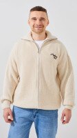 Купити Кофта однотонна чоловіча GENUA G01209-0002 XL Молочний Артикул: 2000999471971 Фото мініатюра № 1