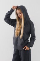 Кофта однотонная для девочки ADK 2983 128 см Графитовый (2000990721402W)  Фото №1