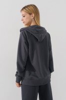 Кофта однотонная для девочки ADK 2983 128 см Графитовый (2000990721402W)  Фото №2