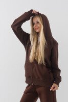 Кофта однотонна для дівчинки ADK 2983 146 см Коричневий (2000990721532W)  Фото №1