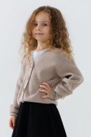 Кофта однотонна для дівчинки Lizi 2359 92 см Бежевий (2000990615527W)  Фото №1