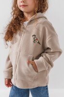 Кофта однотонная для девочки Lizi 24860 92 см Бежевый  Фото №1